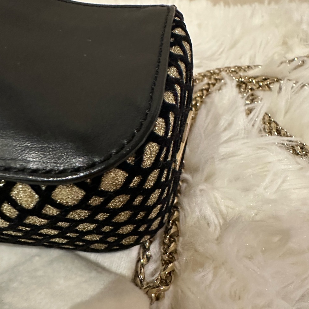 Christian Louboutin Black and Gold “sweetie” Crossbody Bag - Picture 6 of 12